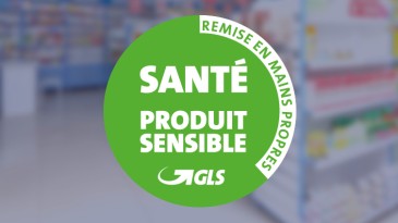 PharmaService GLS France logo vert santé produit sensible mains propres
